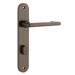 Baltimore Return Lever - Oval Backplate Antique Brass / Solid Brass
