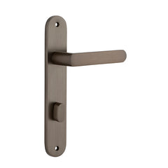 Osaka Lever - Oval Backplate Antique Brass / Solid Brass