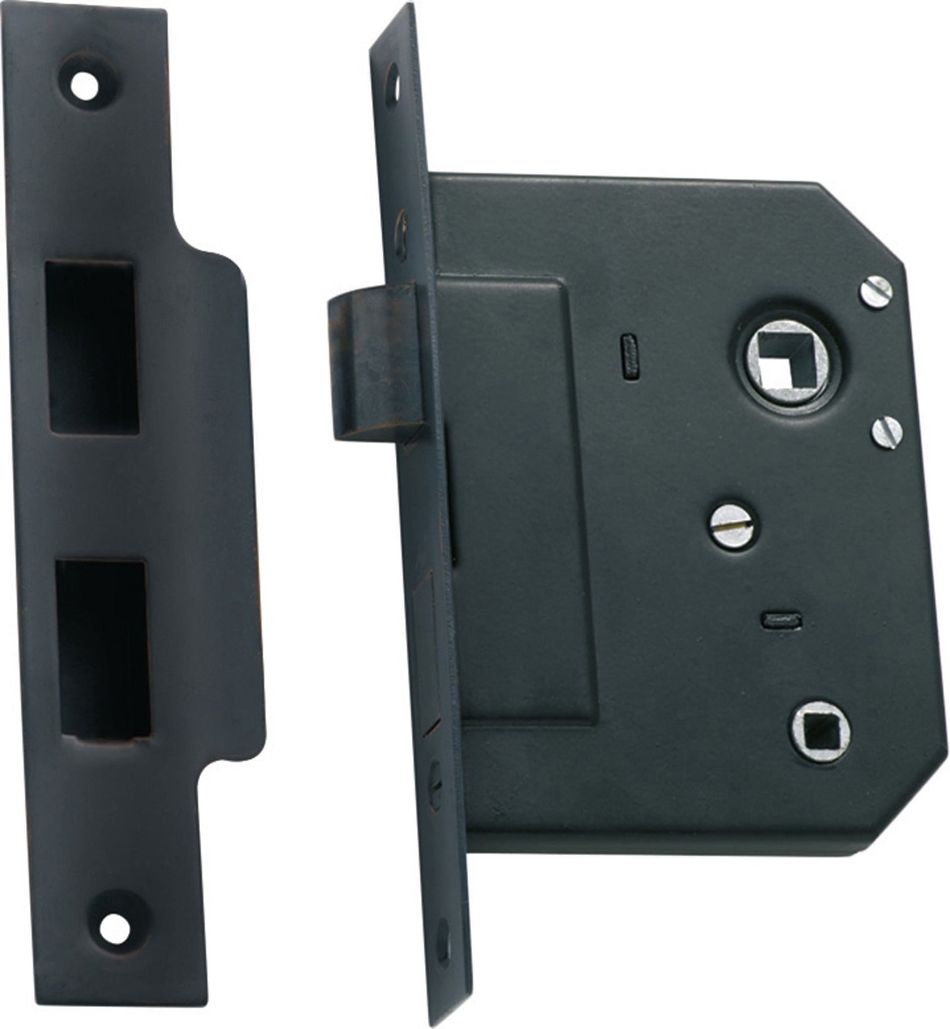 Privacy Mortice Lock Antique Copper / Backset 57mm