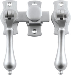 Teardrop French Door Fastener Satin Chrome