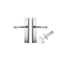 Verona Lever - Stepped Backplate Passage Kit Chrome Plated / Solid Brass