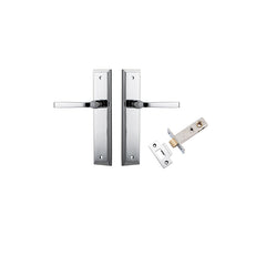 Annecy Lever - Stepped Backplate Passage Kit Chrome Plated / Solid Brass