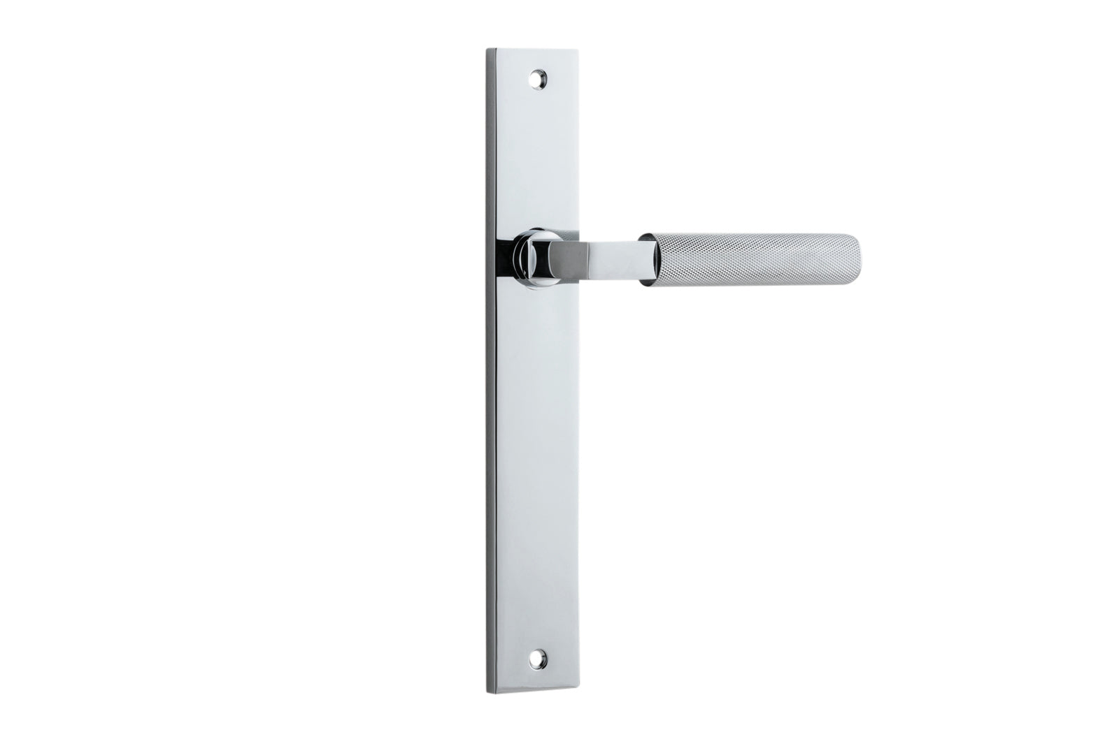 Brunswick Lever - Rectangular Backplate Chrome Plated