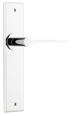 Como Lever - Chamfered Backplate Chrome Plated / Brass