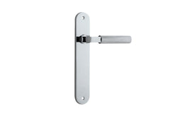Brunswick Lever - Oval Backplate Chrome Plated