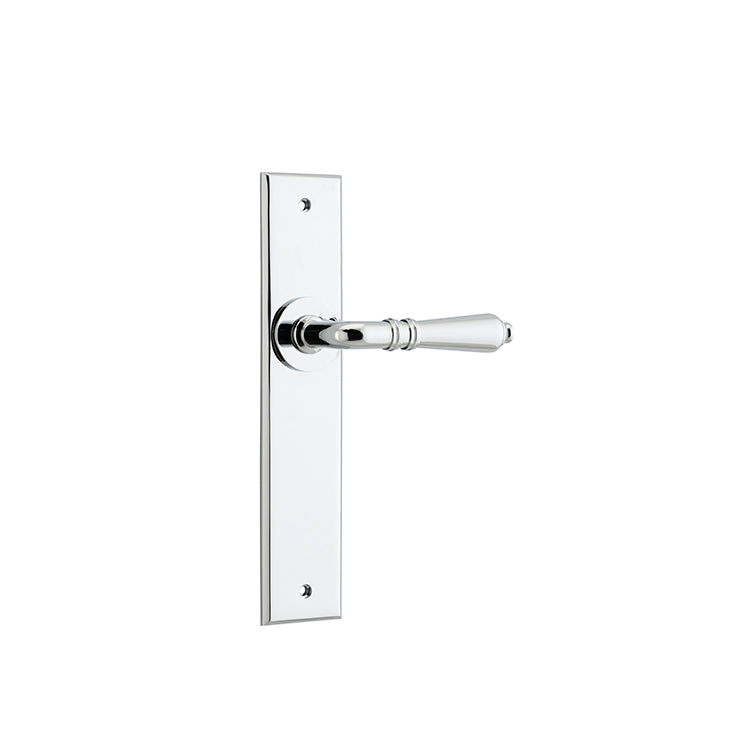 Sarlat Lever - Chamfered Backplate Chrome Plated