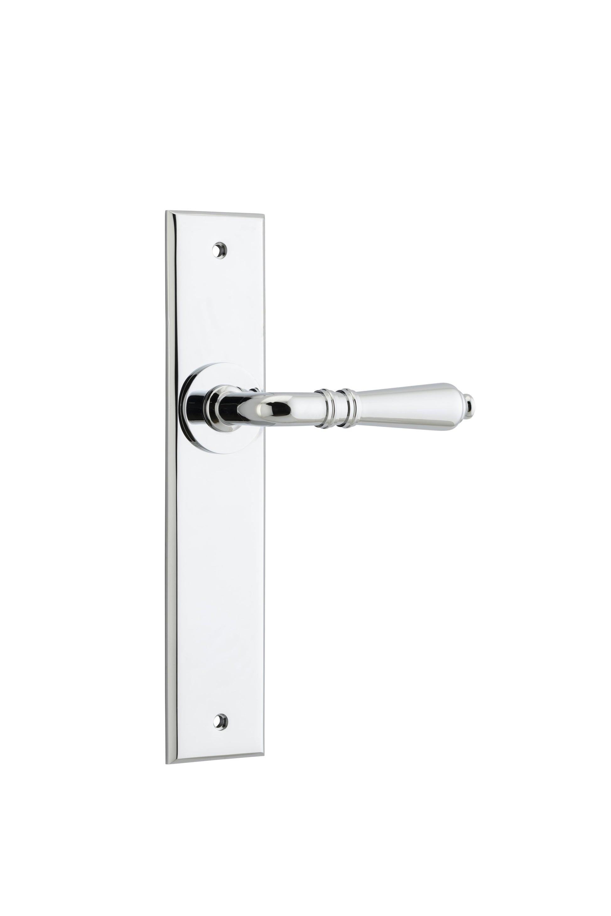 Sarlat Lever - Chamfered Backplate Chrome Plated