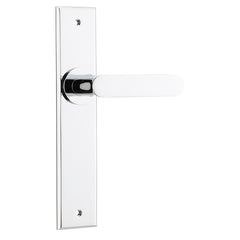 Bronte Lever - Chamfered Backplate Chrome Plated / Brass