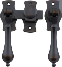 Teardrop French Door Fastener Antique Copper