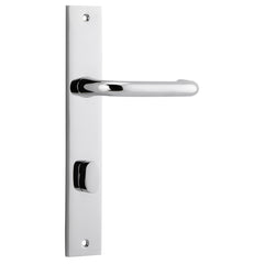 Oslo Lever - Rectangular Backplate Chrome Plated / Solid Brass