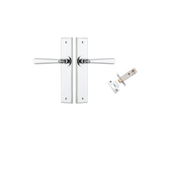 Copenhagen Lever - Chamfered Backplate Passage Kit Chrome Plated / Solid Brass