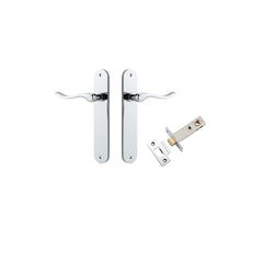 Stirling Lever - Oval Backplate Passage Kit Chrome Plated / Solid Brass