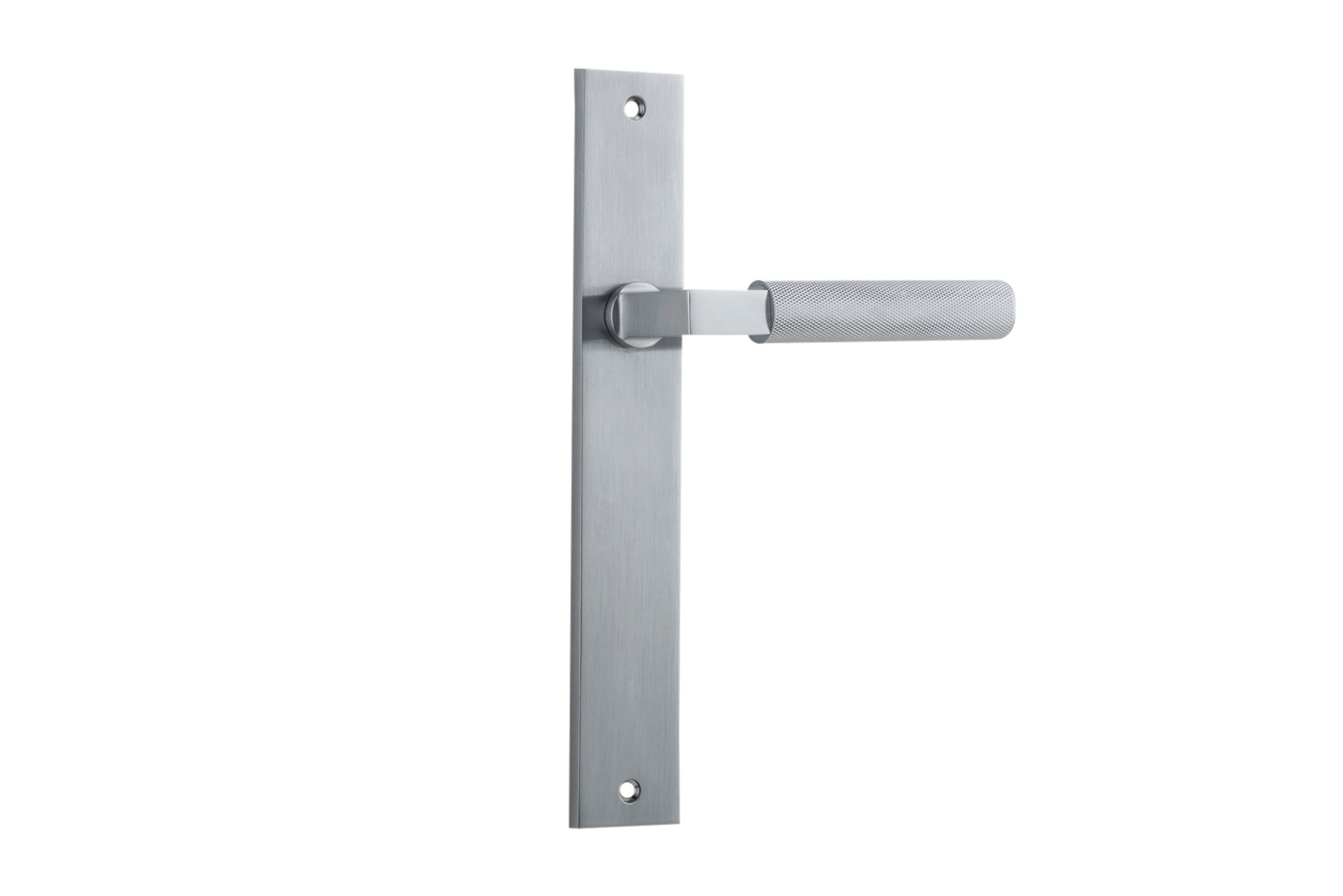 Brunswick Lever - Rectangular Backplate Satin Chrome