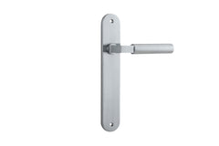 Berlin Lever - Oval Backplate Satin Chrome
