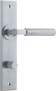 Brunswick Lever - Chamfered Backplate Satin Chrome