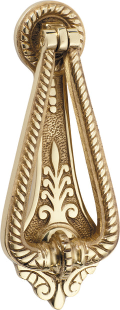 Edwardian Door Knocker Polished Brass