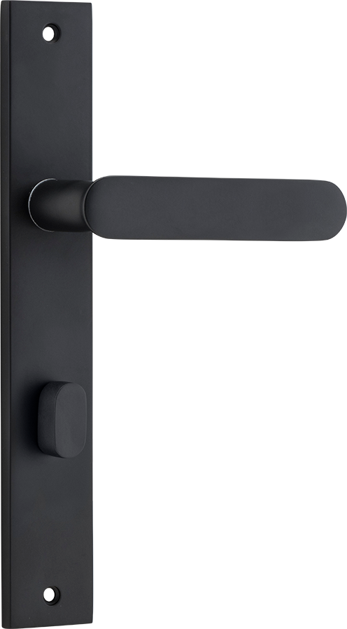 Bronte Lever - Rectangular Backplate Matt Black