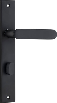 Bronte Lever - Rectangular Backplate Matt Black