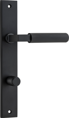 Brunswick Lever - Rectangular Backplate Matt Black