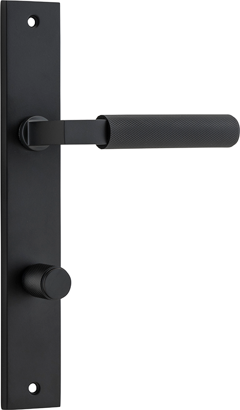 Brunswick Lever - Rectangular Backplate Matt Black