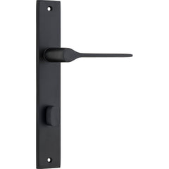 Como Lever - Rectangular Backplate Matt Black