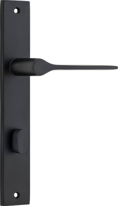 Como Lever - Rectangular Backplate Matt Black