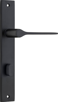 Como Lever - Rectangular Backplate Matt Black