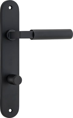 Berlin Lever - Oval Backplate Matt Black