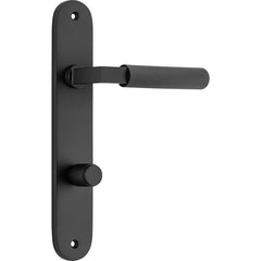 Brunswick Lever - Oval Backplate Matt Black