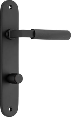 Brunswick Lever - Oval Backplate Matt Black