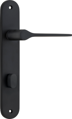 Como Lever - Oval Backplate Matt Black