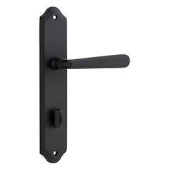 Copenhagen Lever - Shouldered Backplate Matt Black / Solid Brass