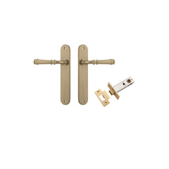 Verona Lever - Oval Backplate Passage Kit Satin Brass / Solid Brass
