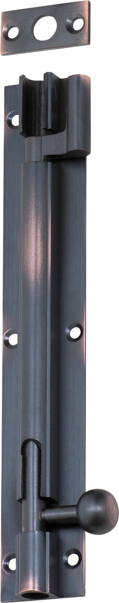 Barrel Bolt Antique Copper / Offset L150mm