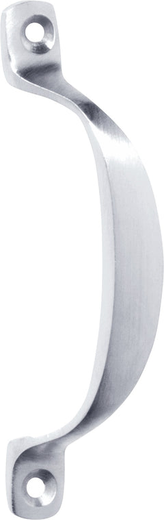 Offset Pull Handle Satin Chrome / H100xP20mm