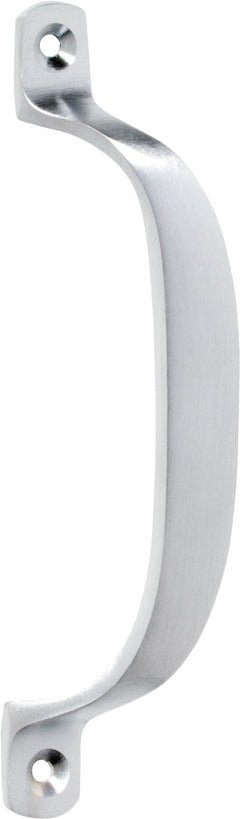 Offset Pull Handle Satin Chrome / H130xP23mm