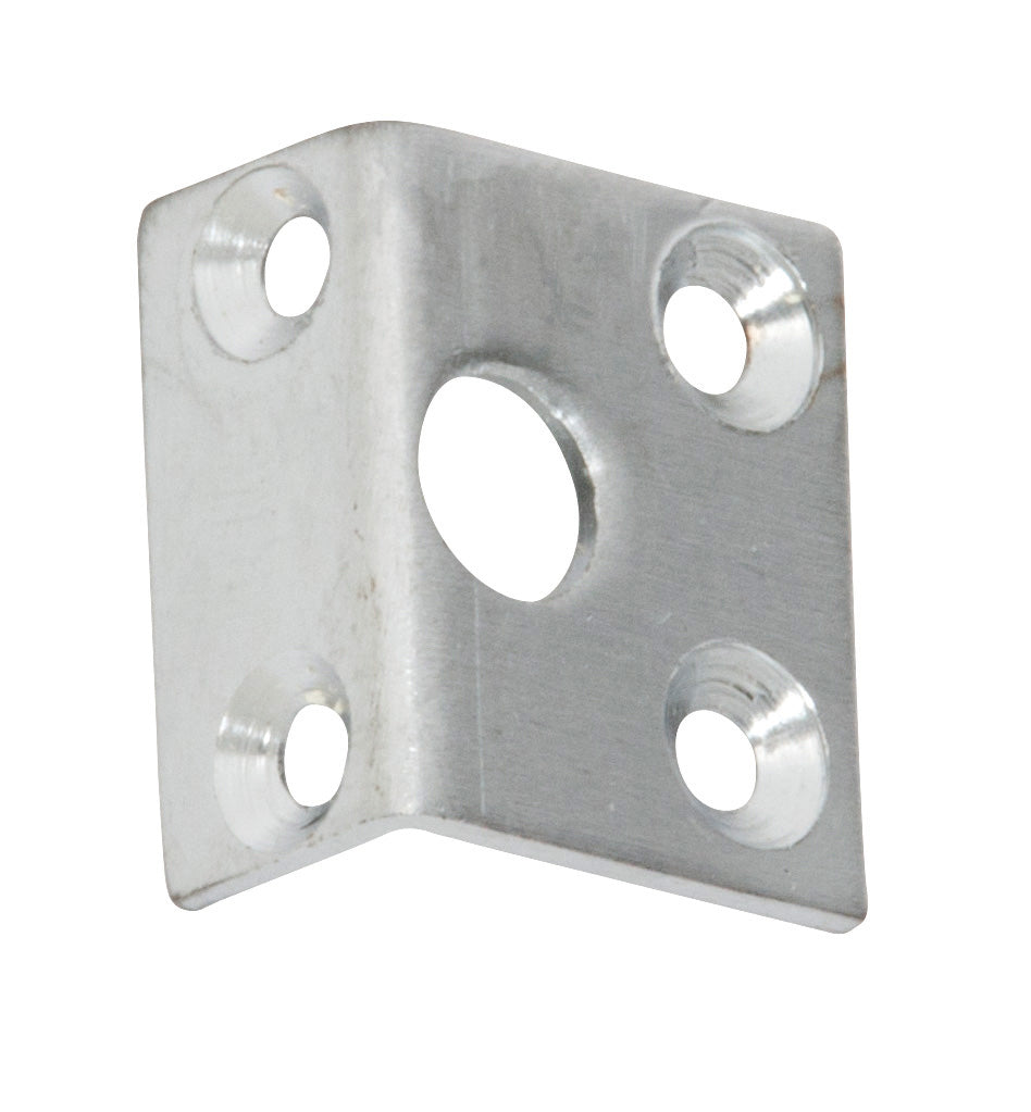 Barrel Bolt Right Angle Keeper Satin Chrome / 7.5mm