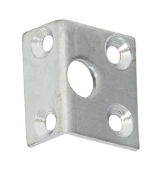 Barrel Bolt Right Angle Keeper Satin Chrome / 7.5mm