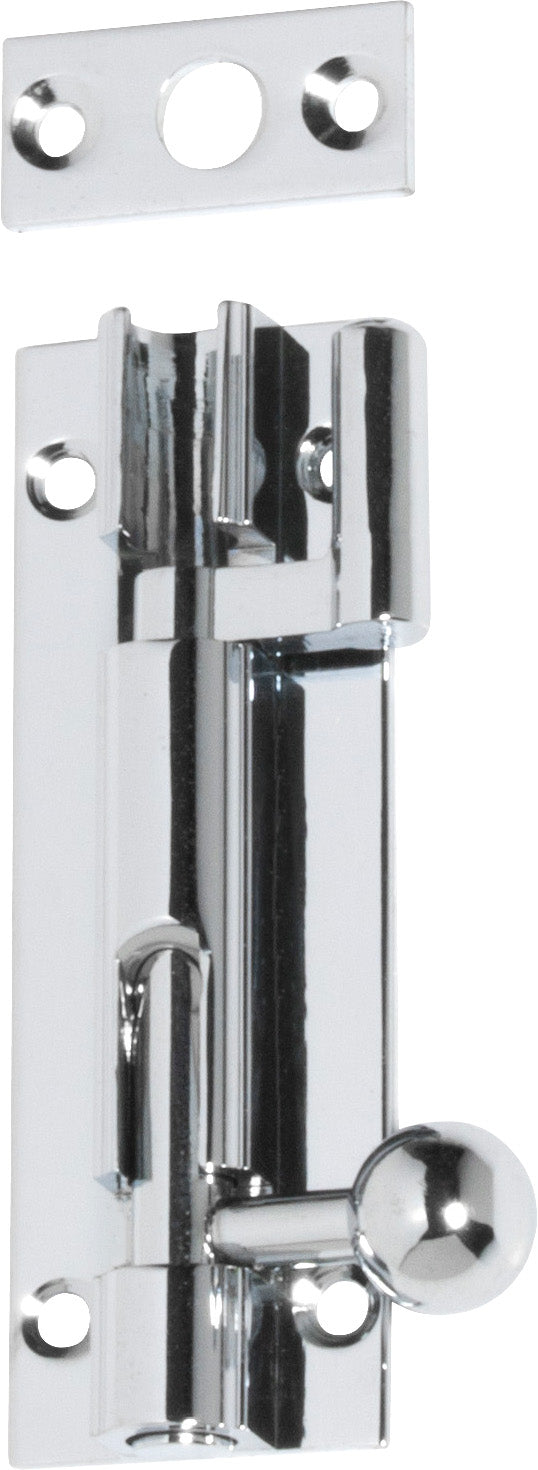 Barrel Bolt Chrome Plated / Offset L75mm