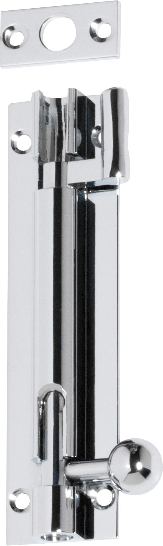 Barrel Bolt Chrome Plated / Offset L100mm