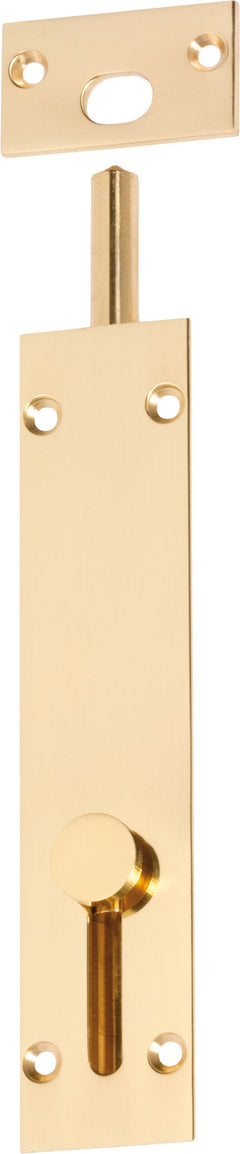 Reverse Barrel Bolt - L150mm Polished Brass