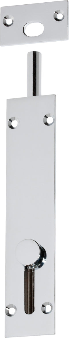 Reverse Barrel Bolt - L150mm Chrome Plated