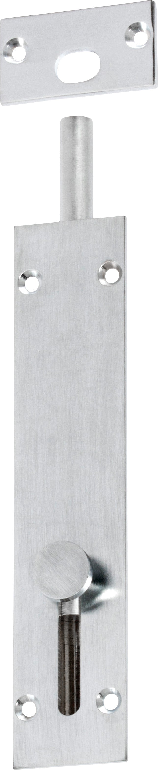 Reverse Barrel Bolt - L150mm Satin Chrome