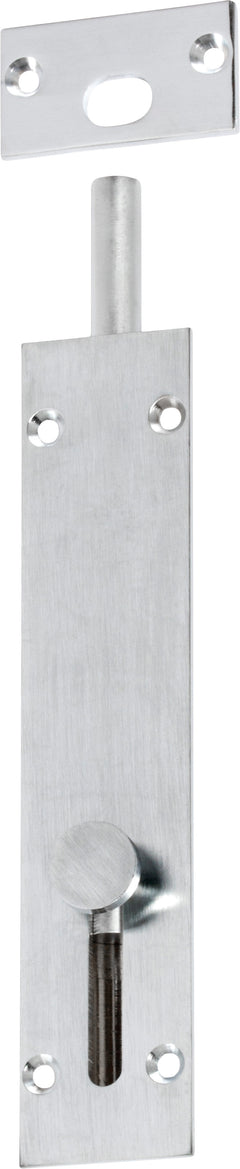 Reverse Barrel Bolt - L150mm Satin Chrome