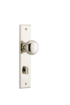 Cambridge Knob - Chamfered Backplate Polished Nickel / Brass