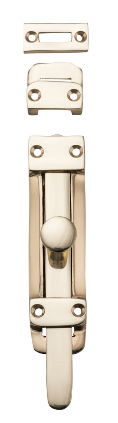Tower Bolt Polished Brass / L118mm