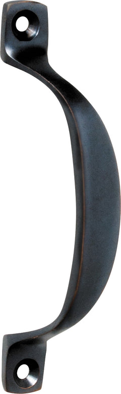 Offset Pull Handle Antique Copper / H100xP20mm