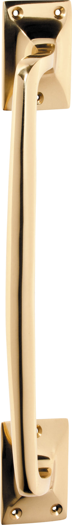 Offset Classic Pull Handle Polished Brass / H305xW42xP60mm