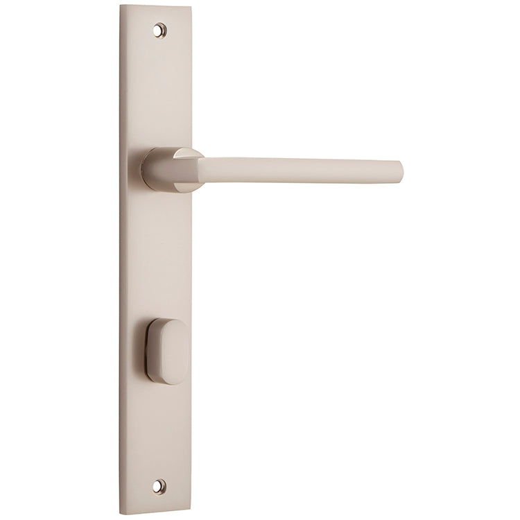 Baltimore Lever - Rectangular Backplate Satin Nickel / Solid Brass