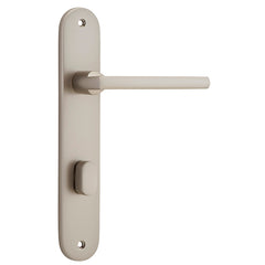 Baltimore Lever - Oval Backplate Satin Nickel / Solid Brass